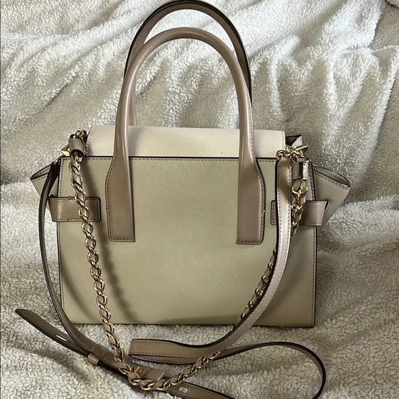 Michael Kors Beige Leather Handbag - Picture 3 of 8